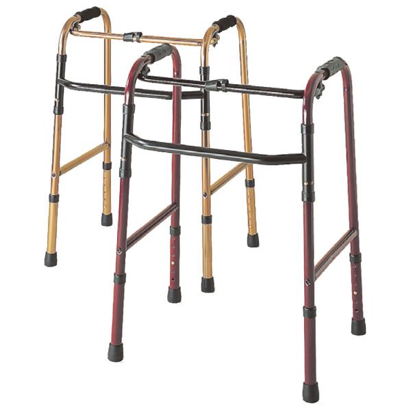 【非課税】折りたたみ式歩行器 C2021R キャスターR付き