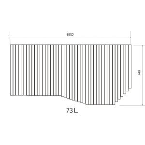 お風呂のふた トクラス (旧ヤマハ)新73Ｌ【新品番】FFMADW2X1 ヤマハシステムバス用 風呂ふた 巻きふた 【寸法】W1532mm×D748mm（旧品番: GFFMADW2XX）｜rehomestore