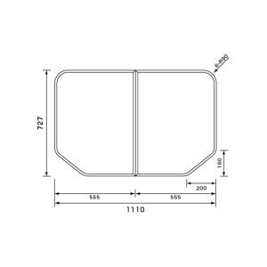 Panasonic（パナソニック） 風呂ふた 断熱組フタ：1600用 変形型 2
