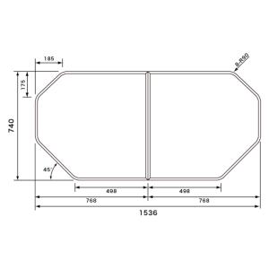 Panasonic（パナソニック） 風呂ふた GVR1174UD (RSJ78HN1Y) 断熱組