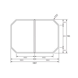 INAX（イナックス） 【YFK-1276B(4)-D4】LIXIL INAX 風呂フタ 薄型保温