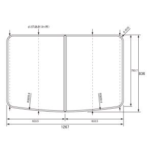 パナソニック Panasonic 風呂ふた (フロフタ) 風呂フタ 組みフタ 本体厚み 10.0mm GVR1173 (RSJ75AN1Y) 幅×奥行 1267×836mm｜rehomestore