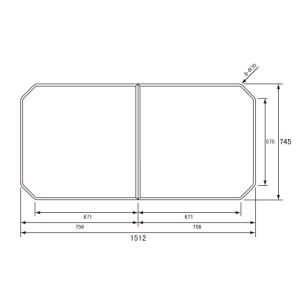 【美品】Panasonic 風呂フタ GVR1174UDN 断熱　風呂蓋 Panasonic（パナソニック） 風呂ふた GVR1174UD (RSJ78HN1Y) 断熱組