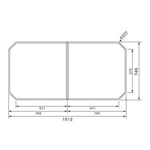 Panasonic（パナソニック） 風呂ふた GVR1174UD (RSJ78HN1Y) 断熱組