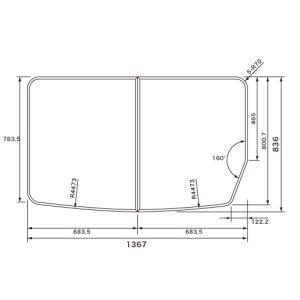 パナソニック/風呂ふた GKT8KY1DR12Z 845x1566mm Panasonic（パナソニック） 風呂ふた GVR1174UD (RSJ78HN1Y) 断熱組