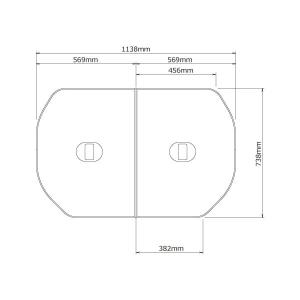 ノーリツ（NORITZ） 【KHHSH06】ノーリツ 取っ手付き断熱ふろふた (FD