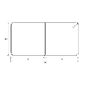 Panasonic（パナソニック） RDH8GY1KR12Z 風呂フタ 組みフタ 1400 弓形