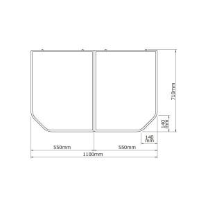 ノーリツ（NORITZ） KHHSH06 断熱ふろふた FD-SYB1678BT-WH/SB KHH 2