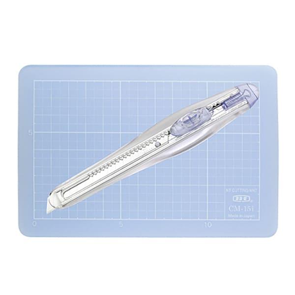 【SET-AM350P(B)】NTカッター 曲線美A型＆カッティングマット ブルー