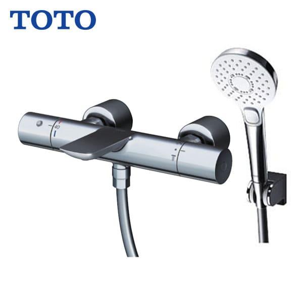 【TBV01S12J】TOTO 壁付サーモスタット混合水栓 コンフォートウエーブ クリック めっき ...