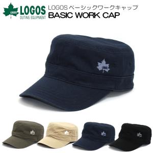 LOGOS ワークキャップ ツイルワークキャップ キャップ 定番 ロゴス 帽子 刺繍 ワンポイント logos LS6K203Z メンズ レディース｜reibacks
