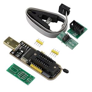 KKHMF EEPROM ルーティングUSBプログラマCH341Aライタ25 SPIシリーズ用LCDフラッシュ24