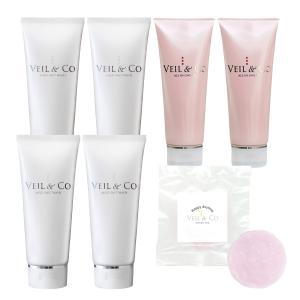 【VEIL&amp;Co】ベールアンドコー マイルドソルトウォッシュ 4本 + オールインワンジェル 2本 + ナチュラルソープ 1個 (2024年 福袋)