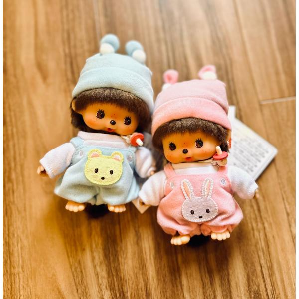 【新品】モンチッチ リバイバル ベビチッチ・ドレスタイプ（ウサギ）（クマ） ２体セット かわいい 可...
