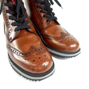 プラダ Prada チップ ウイング チップ ブーツ ビジネスシューズ