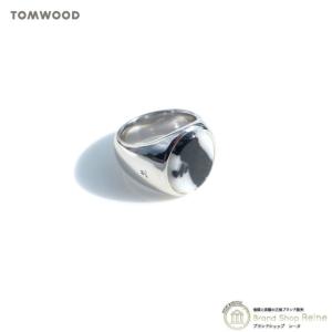 トムウッド （TOM WOOD） Oval Ring オーバルリング ゼブラ ジャスパー マーブル シルバー 925 指輪 #48 8号 R74HUZEB01S925（新品）｜reine-web