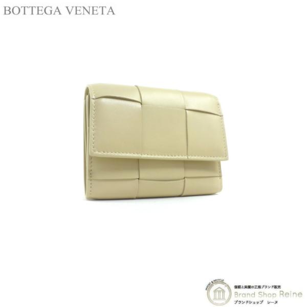 ボッテガ ヴェネタ （BOTTEGA VENETA） カセット 三つ折り ファスナーウォレット 財布...