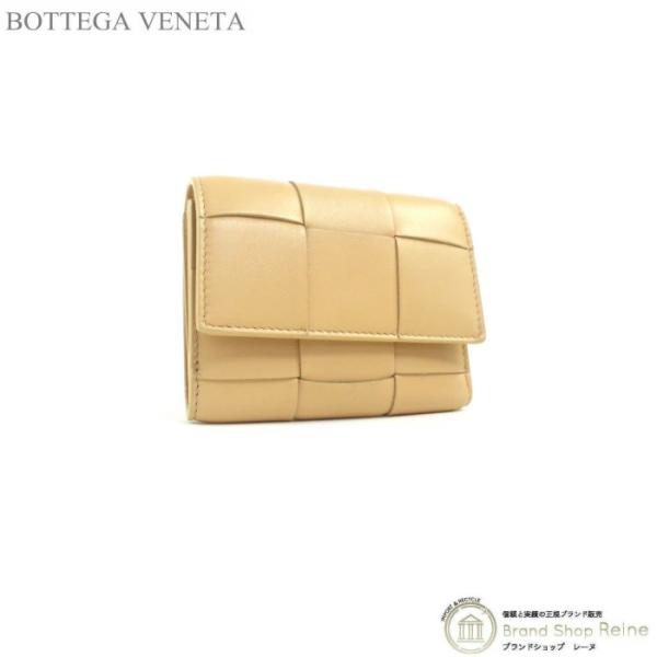 ボッテガ ヴェネタ （BOTTEGA VENETA） カセット 三つ折り ファスナーウォレット 財布...