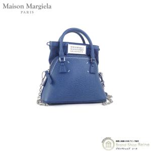 メゾン マルジェラ （Maison Margiela） 5AC マイクロ 2way ハンド ショルダー バッグ カーフ×キャンバス S56WG0081 ブルー（新品）｜reine-web