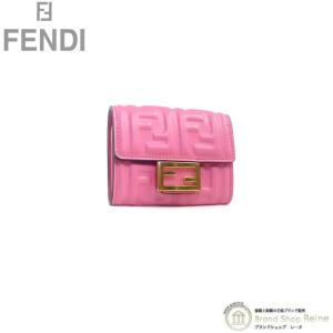 フェンディ （FENDI） FFエンボス バゲット カードケース 8M0416 PINK（新品）｜reine-web