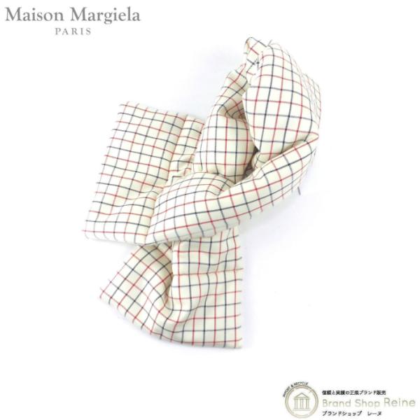 メゾン マルジェラ （Maison Margiela） チェック柄 ウール マフラー SI0TE00...