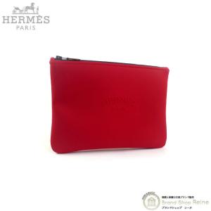 エルメス （HERMES） トゥルース フラット ポーチ ネオバン MM クラッチ バッグ レッド（未使用品）中古｜reine-web