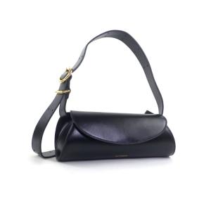 JIL SANDER NAVY ジルサンダーネイビー トゥーティー 2WAYバッグ ショルダーバッグ サコッシュ セカンドバッグ クラッチバッグ ケース ポーチ ブラウン レザー シルバー金具 JIL SANDER - JIL SANDER NAVY ジルサンダーネイビー トゥーティー