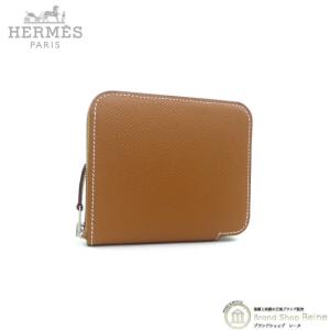 エルメス （HERMES） アザップ シルクイン コンパクト ヴォーエプソン ゴールド B刻 ラウンドファスナー 財布 H070669CK（新品）