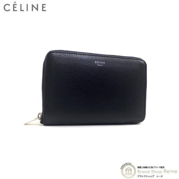 セリーヌ （CELINE） ミディアム ジップ ウォレット ラウンドファスナー 二つ折り 財布 10...