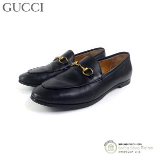 グッチ （GUCCI） ホースビット ローファー 靴 シューズ 404069 #36 1/2 ブラック（中古）｜reine-web