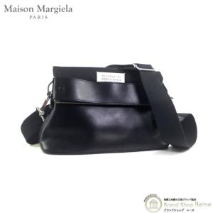美品 メゾンマルジェラ グラムスラム レザーバムバッグ ブラック Maison Margiela メゾンマルジェラ Glam Slam グラムスラム