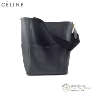 セリーヌ （CELINE） サングル バケット ワンショルダー バッグ 17659 旧ロゴ ブラック（中古）｜reine-web