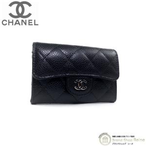 シャネル （CHANEL） キャビアスキン マトラッセ カードケース 名刺入れ AP0214 ブラック（新品）｜reine-web