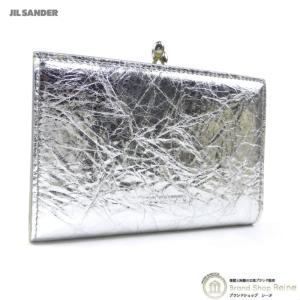ジルサンダー （JIL SANDER） Goji Purse Small ロゴ がま口 二つ折り 財布 アトランティック ディープ（新品）