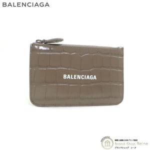 BALENCIAGA（バレンシアガ） Bロゴ クロコ型押し レザーカードケース