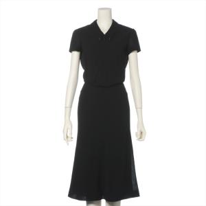 CHANEL メルトンウール スクエアココマークチャーム ノースリーブワンピース CHANEL】【ココマーク】【CCマーク】【イタリア製】シャネル