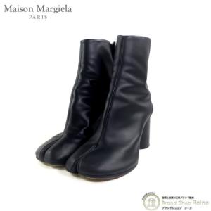 メゾンマルジェラ （Maison Margiela） Tabi タビ 足袋 ショートブーツ カーフレザー S58WU0260 ブラック #37（中古）