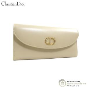 クリスチャンディオール （Christian Dior）30 モンテーニュ アベニュー ロングフラップウォレット 長財布 ベージュ（未使用品）中古｜reine-web