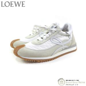 ロエベ （LOEWE） Flow Runner フローランナー スニーカー 靴 L815282XA5 キャンバス×ソフトホワイト ＃39（未使用品）中古｜reine-web