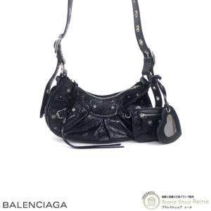 バレンシアガ （BALENCIAGA） Le Cagole ル・カゴール XS アリーナラムスキン ショルダー バッグ 671309 ブラック（新品）｜reine-web