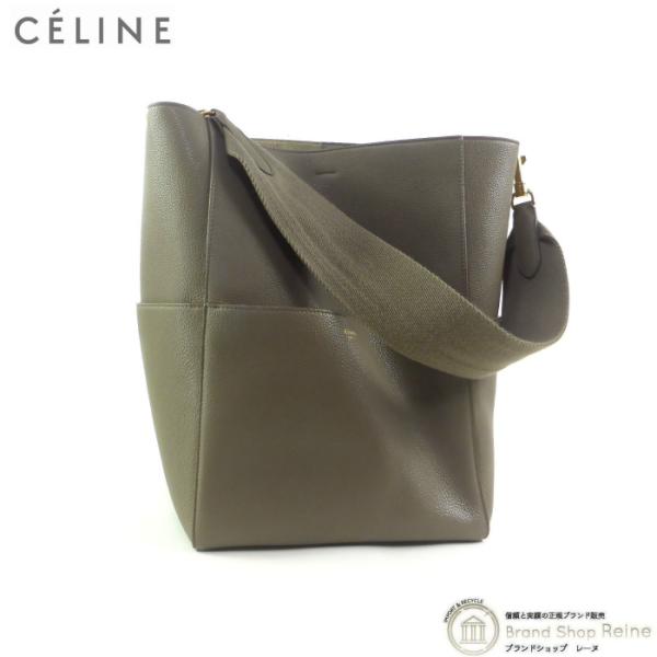 セリーヌ （CELINE） サングル バケット ワンショルダー バッグ 18959 TAUPE 旧ロ...