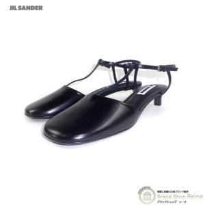 JIL SANDER Jil Sander ジルサンダー Square Toe Leather Mules