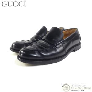 GUCCI グッチ　モカシン　革靴 中古・古着通販】GUCCI (グッチ) モカシンブーツ ブラック