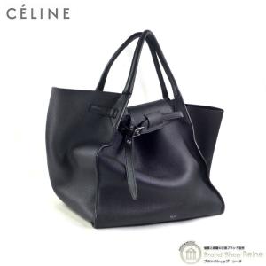 セリーヌ （CELINE） ビッグバッグ ミディアム ハンド トート バッグ 18286 ブラック 旧ロゴ（中古）｜reine-web