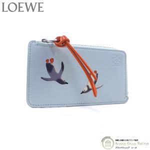 ロエベ （LOEWE） Suna Fujita アナグラム コイン＆カードホルダー カードケース コインケース C643Z40X52 ルーアイスバーグ（新品）｜reine-web