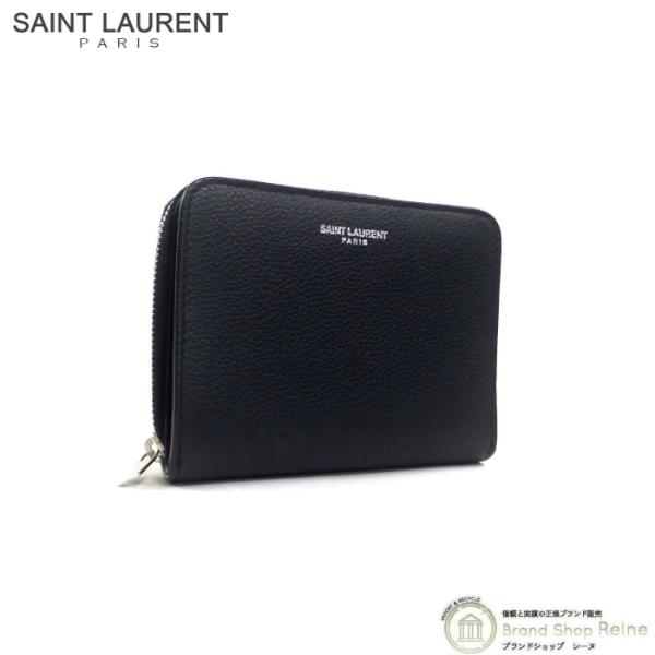 サンローラン （SAINT LAURENT） ロゴ コンパクト ウォレット 二つ折り 財布 6683...