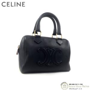 セリーヌ （CELINE） スモール ボストン キュイル トリオンフ 2Way ハンド ショルダー バッグ 11377 ブラック（中古）｜reine-web