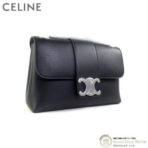 セリーヌ （CELINE） ミディアム ヴィクトワール ショルダーバッグ 11585 ブラック（新品）｜reine-web