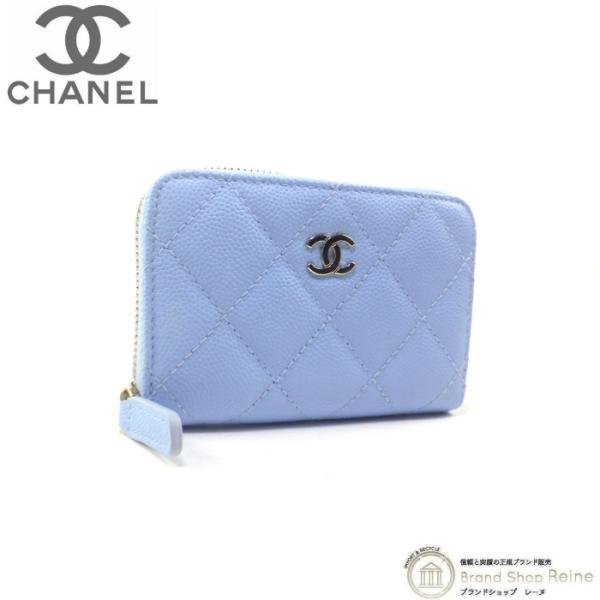シャネル （CHANEL） キャビアスキン マトラッセ クラシック ジップ コインケース 小銭入れ ...