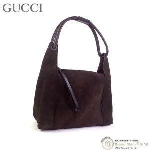 グッチ （GUCCI） スェード 肩掛け ショルダー バッグ 101333 ダークブラウン系（中古）｜reine-web